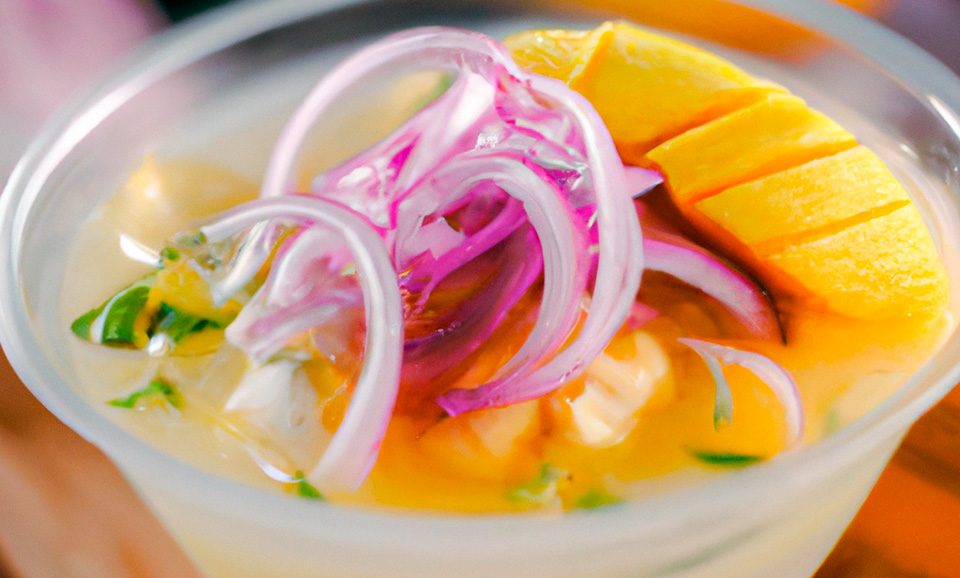 Ceviche de Manga Panela Criativa Receitas para qualquer ocasião