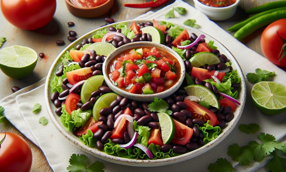 Salada Mexicana de Feijão Preto